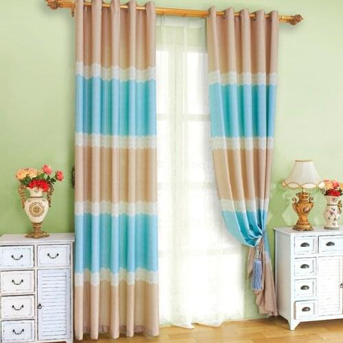 Printed Curtain Fresh Half Shade Curtains for Living Room for Bedroom