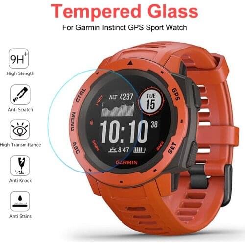 Protective Film Clear Guard Protection Tempered Glass For Garmin Instinct GPS Sport Watch Smartwatch Screen Protector Cover