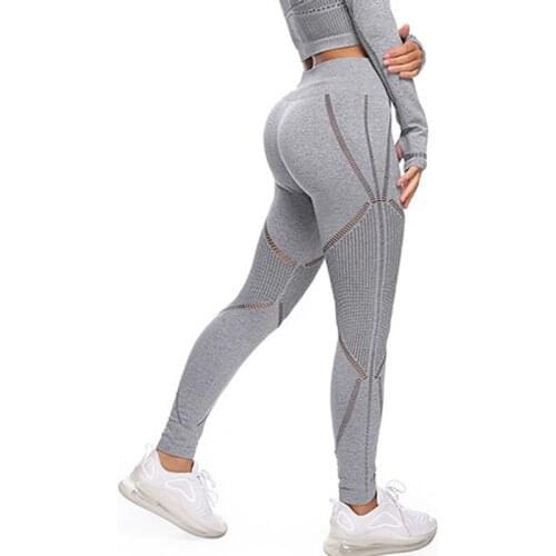 SALSPOR Fitness Leggings Women Stripe Patchwork Pants Female High Waist Ankle Length Legging Elastic Force Slim Workout Jeggings