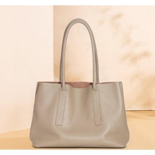 Genuine Leather Women Totes Luxury Handbags Brand Design Ladies Shoulder Bags Designer Natural Skin Cowhide Handbag Sac A Main