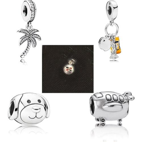 New Fashion 100% Sterling Silver 925 New York Highlight Charm Pendant Enamel Womens Bracelet Patch Your Own Gift Jewelry