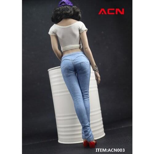 1/6 Scale Female Girl Jeans Tight Pants Accessory for 12 inches Action Figure Dolls Body Figure ACN003