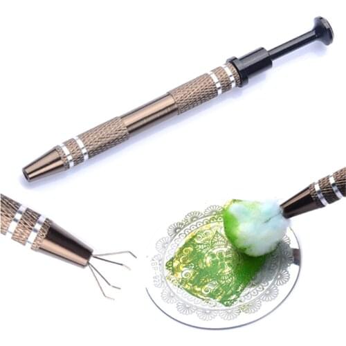 1pc Manicure Saver Cotton Claw Clean Nail Template Claw Nail Stamping Plates Tool Nail Art Tools