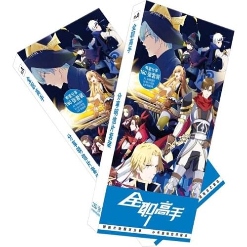 180pcs/Set Anime The Kings Avatar Postcard/Greeting Card/Message Card/Birthday Letter Envelope Gift Card
