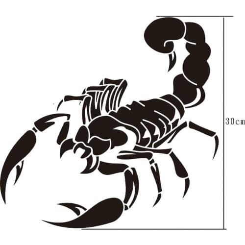 30CM Scorpion King Car Stickers Car Styling Protective Decoration Sticker