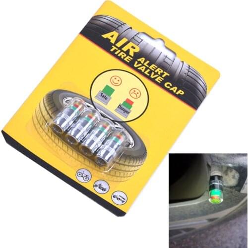 4PCS 2.0bar 30 PSI Car Tyre Tire Pressure Valve Stem Caps Sensor Eye Air Alert Tire Pressure Monitoring for Seat Leon 1 2 3 MK3