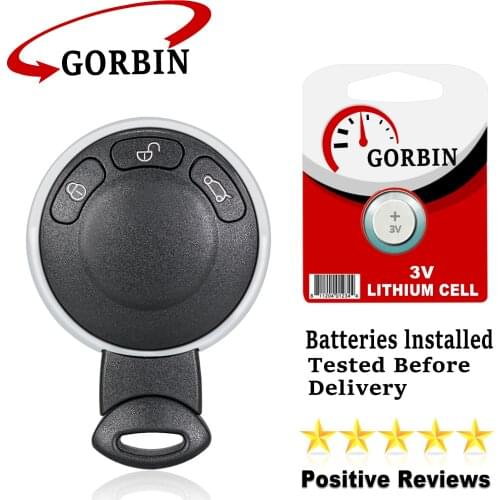 GORBIN 315/433/868Mhz Car Remote Key for BMW MINI Cooper 2006 2007 2008 2009 2010 2011 2012 2013 Car Key ID46 PCF7952 Chip