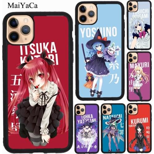MaiYaCa Anime Girl Date A Live Case For iPhone XR X XS Max SE 2020 6S 8 7 Plus 12 mini 11 Pro Max Coque