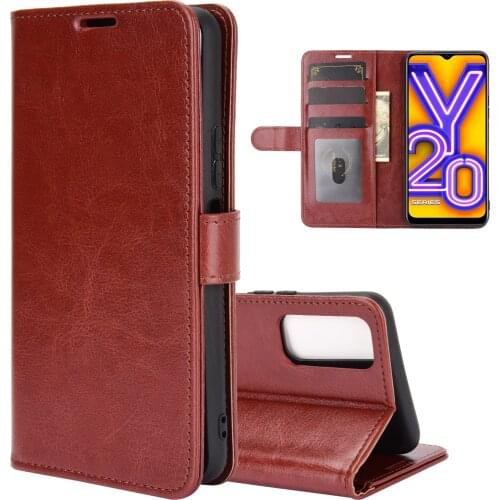 For VIVO Y12 Y15 Case Wallet Style Leather Mobile Protective Back Cover For VIVO Y20i Y20 cover phone case For VIVO Y19 Y17 bag