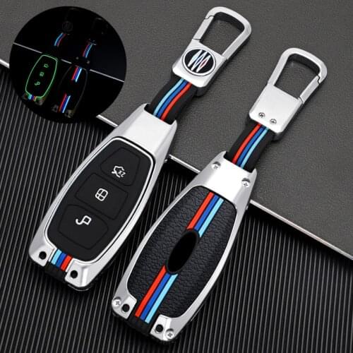 For Ford Fiesta Focus Mondeo Ecosport Kuga Titanium Fob New styling Car Key Cover Case Protector Shield Smart Key accessories