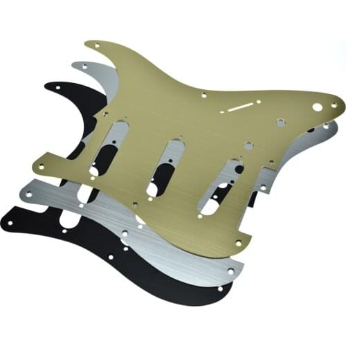 Dopro 8 Hole Aluminum Anodized Vintage Style ST Strat SSS Guitar Pickguard Scratch Plate Fits for American Fender Strat
