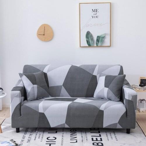Geometric Stretch Sofa Covers for Living Room Modern Couch Cover for Different Shape Sofa Loveseat Chair L-Style Sofa Slipcover
