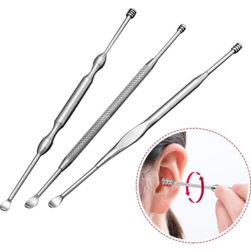 Hot Sale Portable Ear Cleaner Set Ear Cleaning Remover Ear Curette Spiral Ear Spoon Earpick Set Ear Cleaning Tools