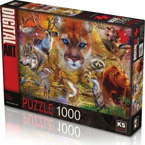 Ks Games 1000 Piece Jigsaw Puzzle North American Animals