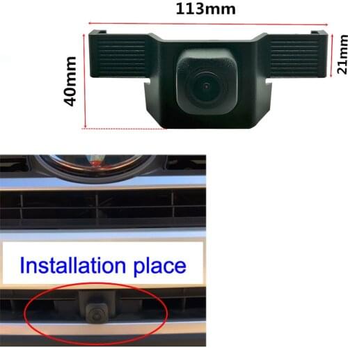 YIFOUM CCD Car Front View Parking Night Vision Positive Waterproof Logo Camera For Toyota Highlander Kluger XU50 2018 2019 2020