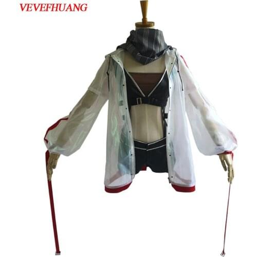 VEVEFHUANG Game Arknights Schwarz Cosplay Costume Full Set Custom Made Women Girls Halloween Carnival Costumes Outfit clothes