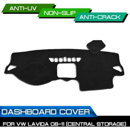 Car Dashboard Mat for Volkswagen Lavida 2008 2009 2010 2011 Anti-dirty Non-slip Dash Cover Mat UV Protection Shade