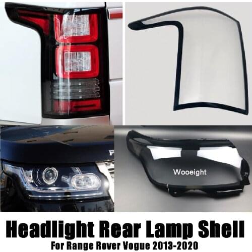 Wooeight Car Auto Rear Brake Lamp Shell Cover Clear Shade Caps Car Headlamp Lens Fit For Land Range Range Rover Vogue 2013-2020