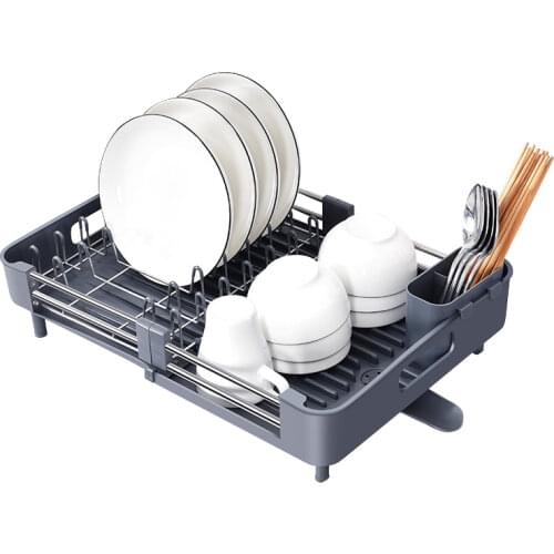 Kitchen Put Dish Rack Double-layer Plate Cup Finishing Drain Rack Basket Hanging Tableware Storage Rack