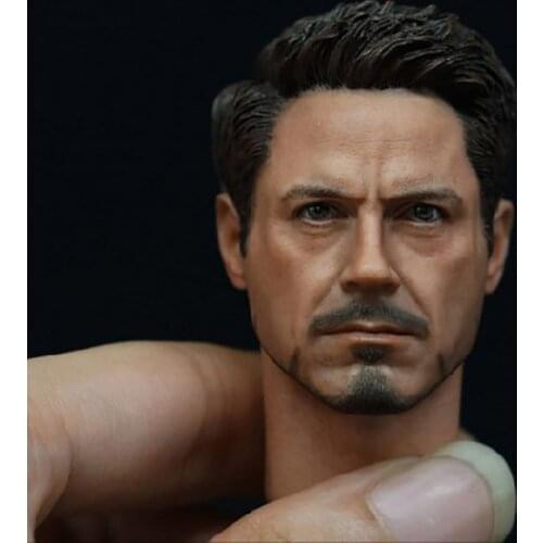 1/6 Scale Man Boy Male Handsome Tony New Hair Style Head Sculpt Head Carving Headplay for 12" Action Figure Body