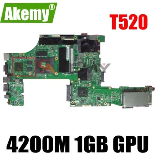 For Lenovo Thinkpad T520 T520i Laptop Motherboard With NVS 4200M 1GB GPU QM67 DDR3 04W3254