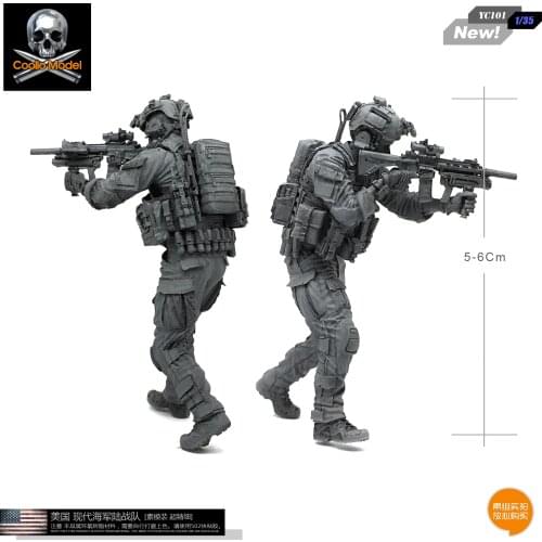1/35 Resin Figure Kits Soldier Model Of Modern American Elite Special Forces Model self-assembled YC101