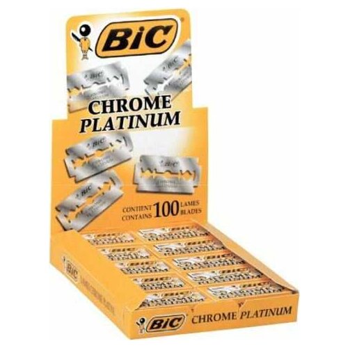 NEW 2021 Bic chrome platinum double edged razor 100 pcs 20 X5 package Turkey Fast Shipping