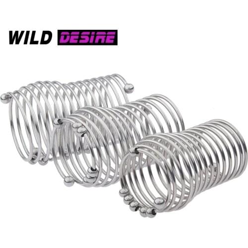 New Spiral Cock Ring For Men CockRing Metal Male Delay Ejacution Penis Rings Chastity Device Products For Adult 18+ 18 Sex Shop