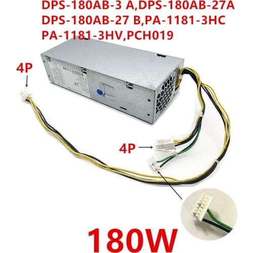 New PSU For HP ProDesk 600 G3 400 G5 4Pin 180W Power Supply DPS-180AB-3 DPS-180AB-27 B/27 A PA-1181-3HC PA-1181-3HV PCH019