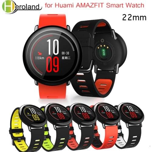 Wrist Strap 22mm Sports Silicone bands for Xiaomi Huami Amazfit Bip BIT PACE Lite Youth Smart Watch Replacement Band Smartwatch