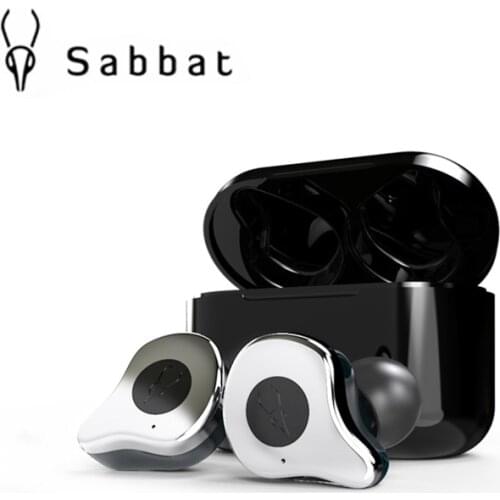 Sabbat E12 True Wireless Bluetooth 5.0 Earphone HIFI Monitor Noise In ear Sport Headset Wireless Charging Free Shipping O5 X1 E
