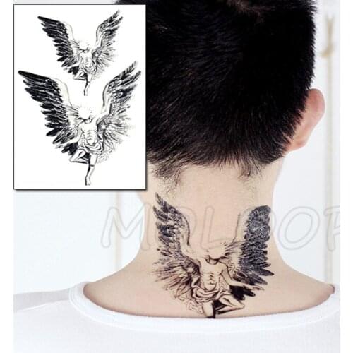 Tattoo Sticker Angel Wings Dancing Style Half Arm Fake Tatto Body Accessories Temporary Cool Stickers for Women and Men