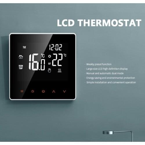 Thermostat Temperature Controller LCD Touch Display For Electric Floor Heating Water/Gas Boiler Remote Control Smart Home Module