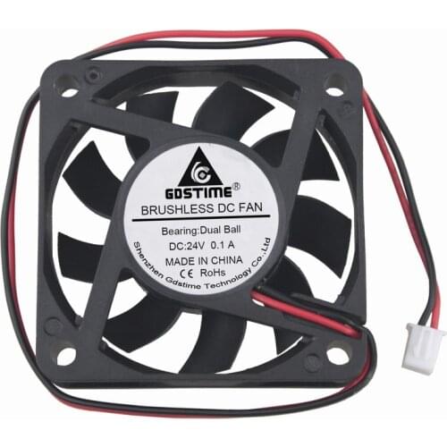 5 pcs/lot Gdstime 60mm 60*15MM DC 24v Ball Bearing Heatsink Fan 6015 60 x 60 x 15mm Brushless PC CPU Computer Cooler Cooling Fan