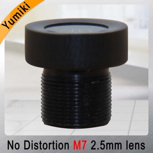 Yumiki 2.5mm M7 Lens 1/4 Inch 5MP IR F1/2.5 No Distortion lens for cctv camera wide angle 135degree