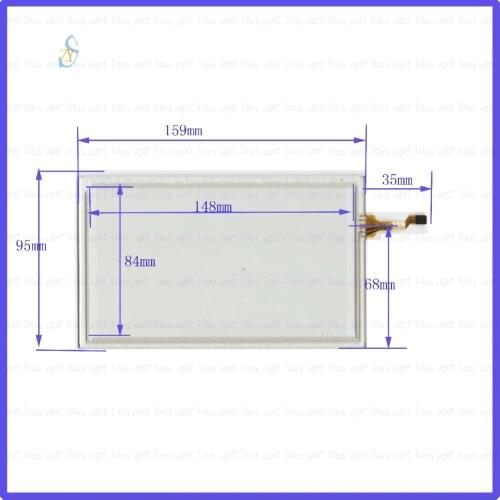 ZhiYuSun 159mm*95mm NEW 6.2 inch Touch Screen 4 wire resistive USB touch panel overlay kit 159*95 this is compatible