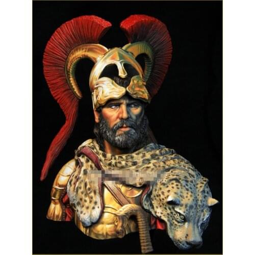 1/10 Risen Bust Model Kits Ancient Greek Warlord Unassembly Unpainted S69