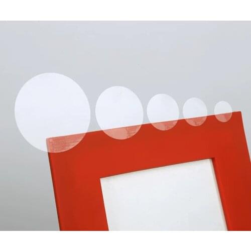 1.3/1.6/1.9/2.5/3.2/5cm Round circle Blank Transparent self Adhesive Labels Seal Stickers clear plastic PVC Sealing sticker