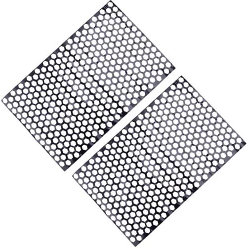 2Pcs 48 x 30cm Honeycomb Type Car Rear Tail Light Lamp Decal Stickers Styling Plastic Black Universal