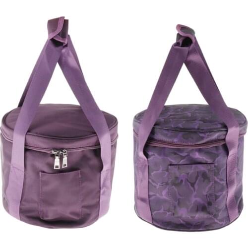 2x Crystal Singing Bowl Carry Case Travelling Thicken Bag Purple for Crystal Singing Bowl, (10inch)