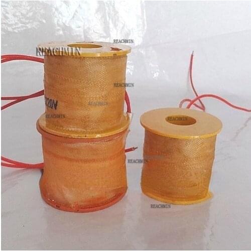 5PCS AC 220V brass electric solenoid coil,Magnetic Coil for 1/2'' 3/4'' 1'' solenoid valve,water, air, diesel,steam valve coils