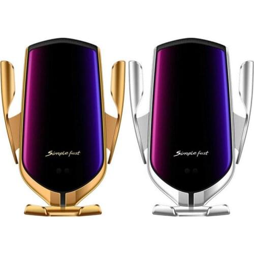 Car Wireless Charger Automatic Clamping Qi Fast Charging Infrared Sensor Phone Holder