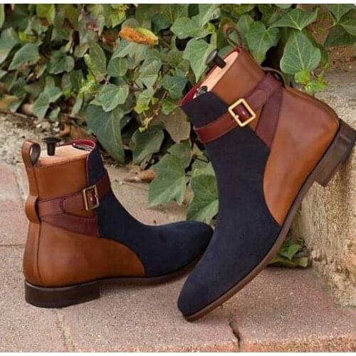 Fashion Men Shoes Top Quality Zipper PU Leather Comfortable Fashion Ankle Mens Boots Casual Zapatos De Hombre YK486