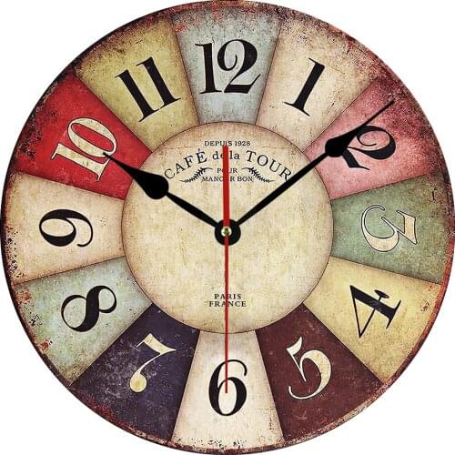 2021 Hot MDF Wood Wall Clock Modern Design Big Nordic Vintage Rustic Retro Clocks Home Decoration Art Large Wall Watch horloge