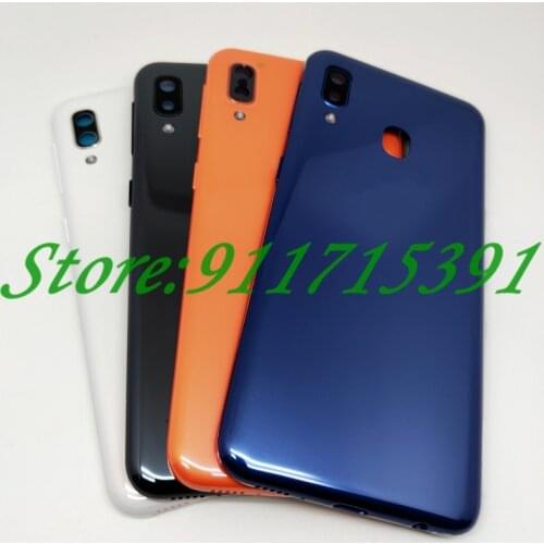 New For Samsung Galaxy A20E A20e A202 A202F A202DS Battery Back Cover Housing Battery Door Case With Camera lens+side key