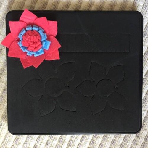 FLOWER die for paper and quilting crafts 15.8mm thick 5.5x6inch SMR-FL0023 wooden steel rule with back case