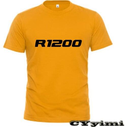 For BMW R1200 T Shirt Men New LOGO T-shirt 100% Cotton Summer Short Sleeve Round Neck Tees Male