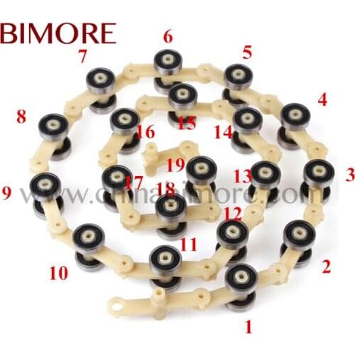 10pcs BIMORE 409585 Escalator Reversing Chain 17 pairs 34 Rollers,Single Fork