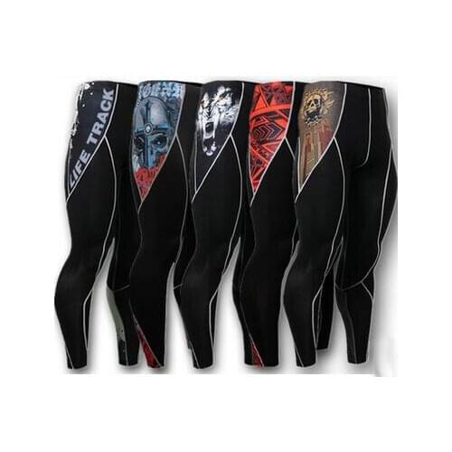 Mens Running Camo Compression Pants Leggings Base Layer Fitness Jogging Trousers Tights Sport Training Gym Wear Camo