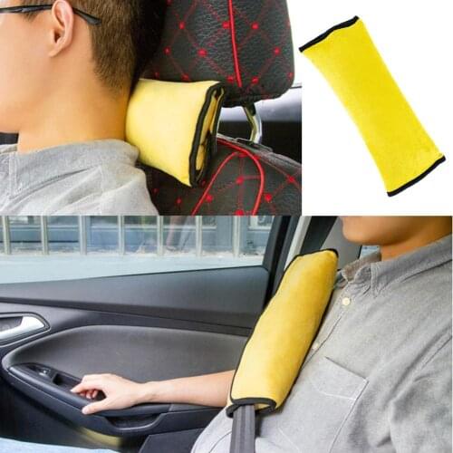 Soft Suede Car Seat Belt Shoulder Pad Harness Shoulder Pad Cover Children Safety Pillow Cushion Protection Cushion Support